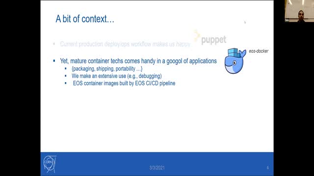 Cern Eos EOS meets Helm: K8s-based instances for testing and external ...