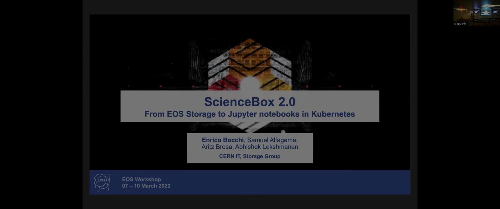 ScienceBox 2.0: From EOS Storage to Jupyter notebooks in Kubernetes ...