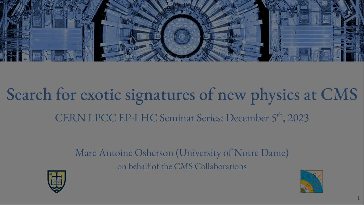 Search for exotic signatures of new physics at CMS - CERN Document Server