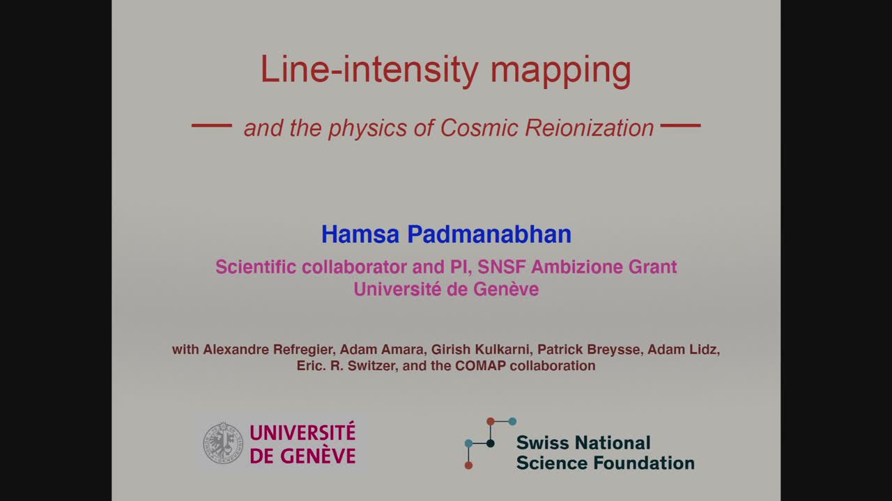 Line intensity mapping and the physics of cosmic reionization - CERN Document Server