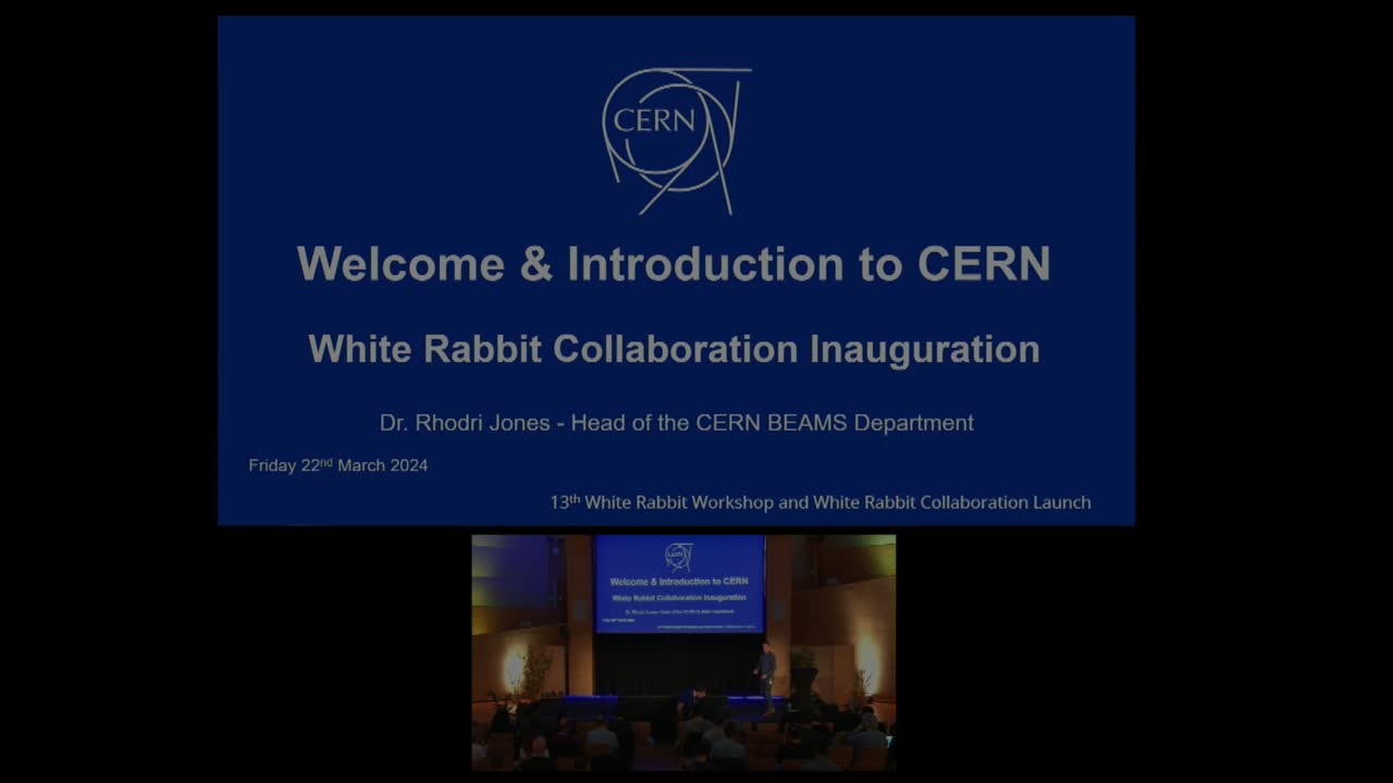 White Rabbit Collaboration Inauguration - CERN Document Server